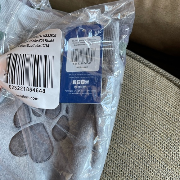 NWT Pack of 2 Petit Lem Knit Sleep Fleece Pant Kids Size 12-14 - Picture 5 of 13